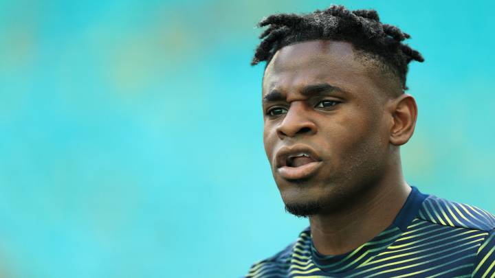 Duván Zapata durante un entrenamiento con la Selección Colombia en la Copa América