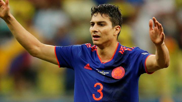 Stefan Medina en la Copa América 2019 con la Selección Colombia