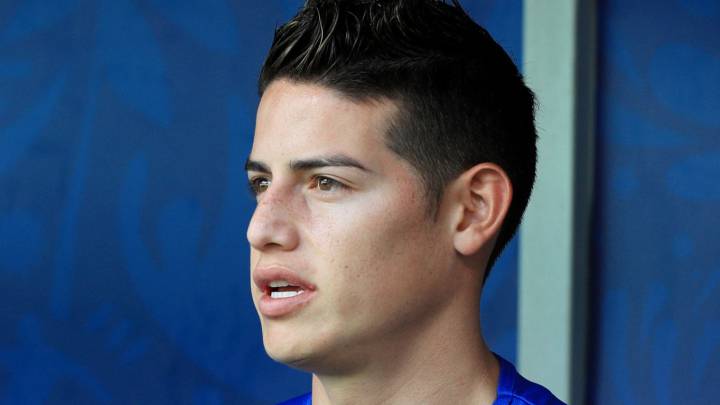 James Rodríguez durante un partido con la Selección Colombia en la Copa América 2019