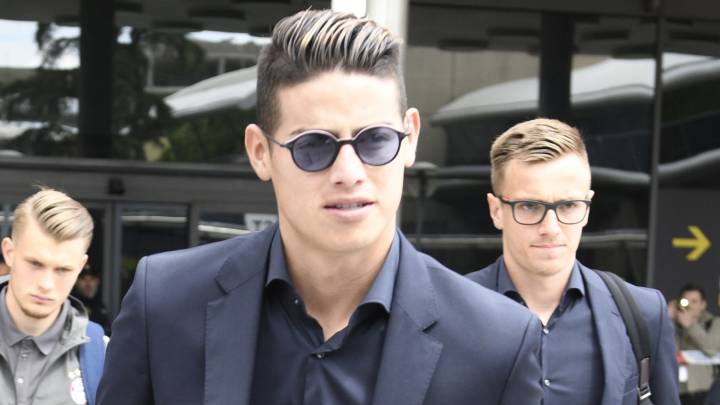 James Rodríguez en un viaje a Madrid