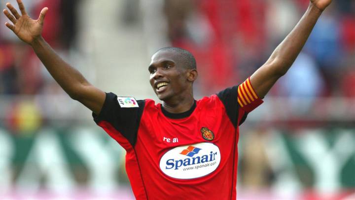 Samuel Eto'o en su etapa con el Mallorca de España