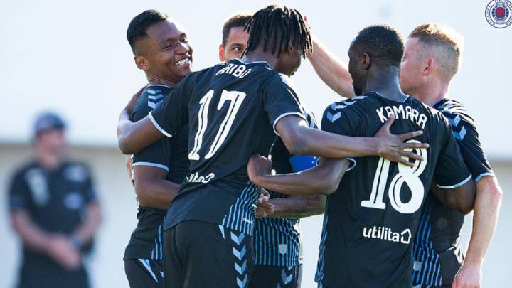 Alfredo Morelos anotó en goleada de Rangers sobre St. Joseph's por Europa League.