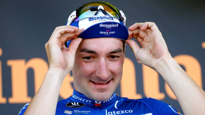 Viviani celebra el triunfo de la etapa 4 del Tour de Francia 2019