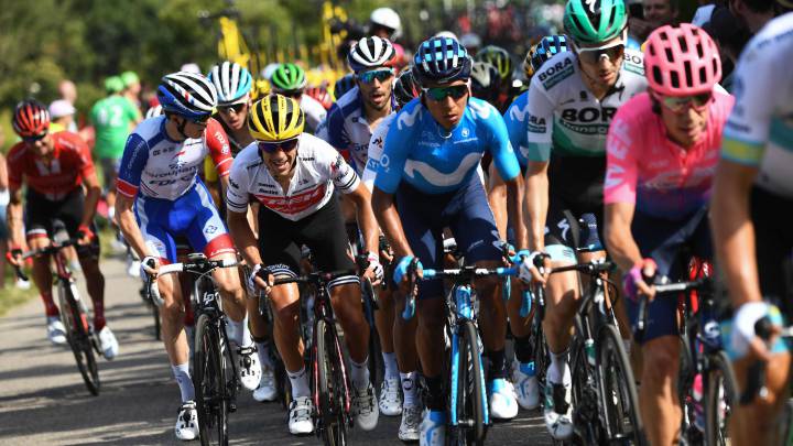 Nairo Quintana durante una etapa del Tour de Francia 2019.