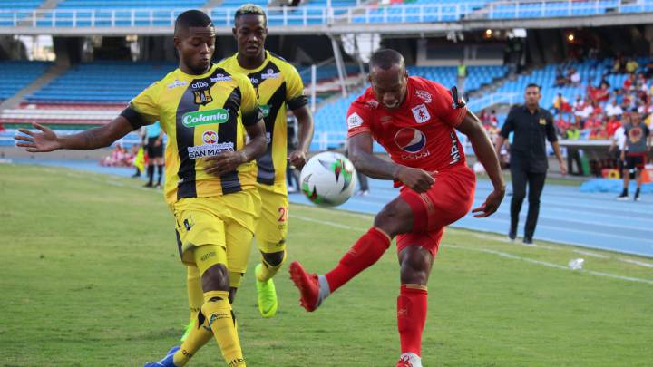 El técnico de Alianza Petrolera, César Torres, habló de la derrota ante América de Cali en la primera jornada de la Liga Águila II - 2019 en el Pascual