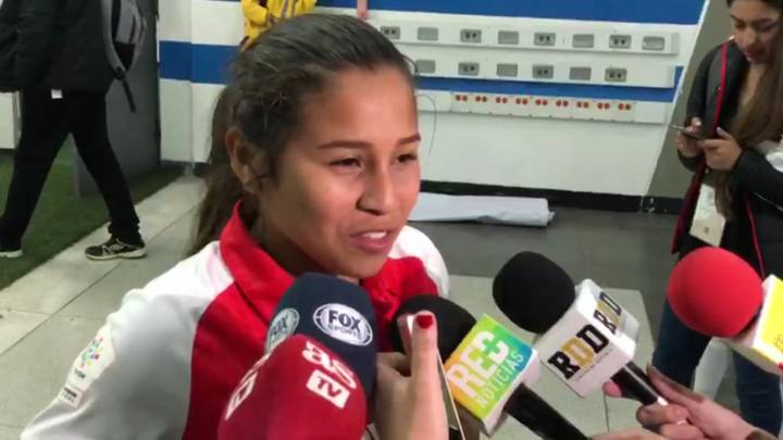 Leicy Santos tras empatar 1-1 ante Millonarios