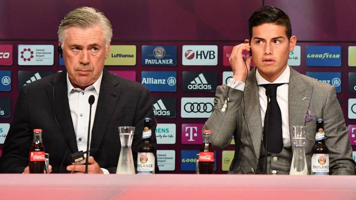 James Rodríguez es la obsesión del técnico del Napoli, Carlo Ancelotti