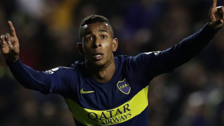 Sebastián Villa se podría perder el juego de ida de los octavos de final de la Copa Libertadores ante el Atlético Paranaense de Brasil en Curitiba
