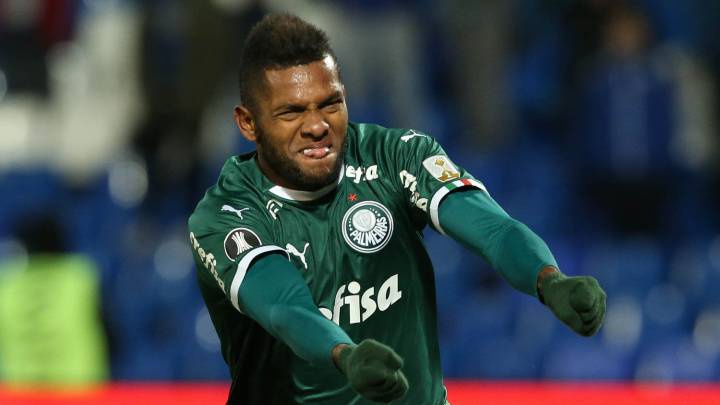 Miguel Borja, destacado por Luiz Felipe Scolari tras su gol con Palmeiras ante Godoy Cruz por Copa Libertadores.