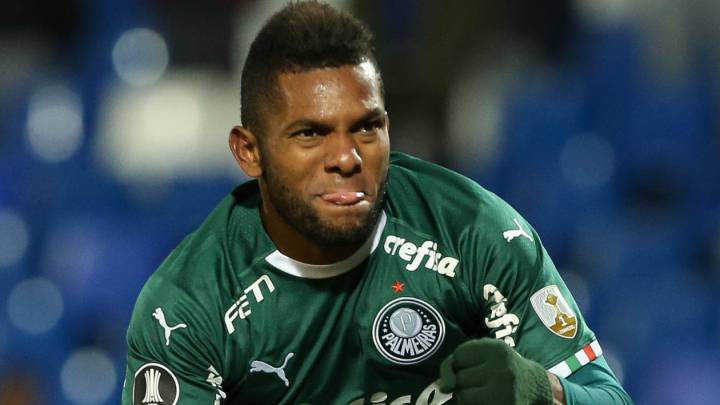 Miguel Ángel Borja, delantero colombiano del Palmeiras
