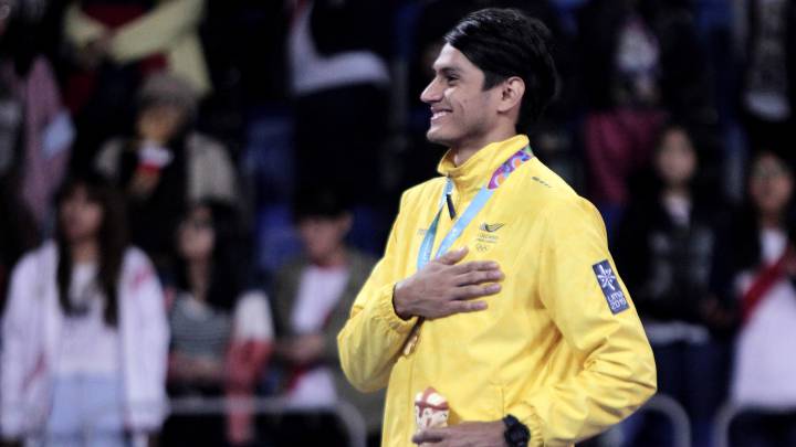 Miguel Ángel Trejos, ganador de la medalla de oro en taekwondo en los Juegos Panamericanos de Lima 2019