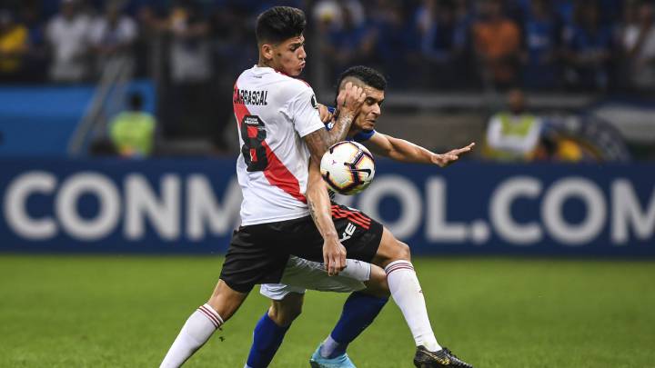 Jorge Carrascal ante Cruzeiro en la Copa Libertadores
