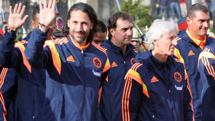 Mario Yepes y José Pékerman