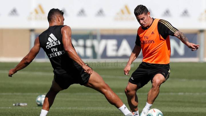 James Rodríguez, excluido de la convocatoria de Real Madrid ante Salzburgo.