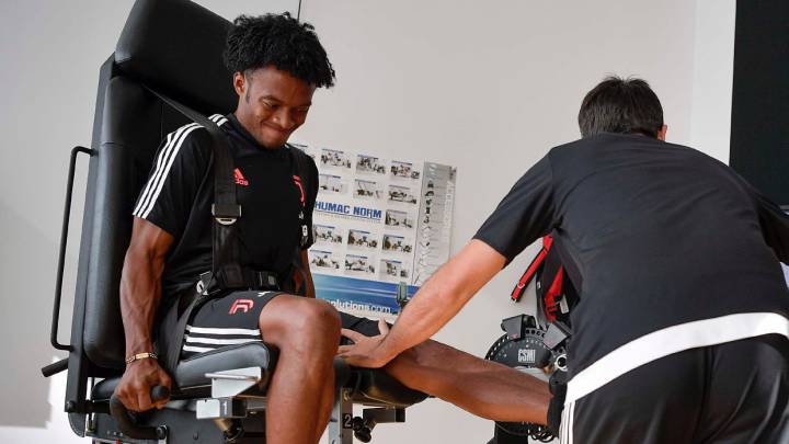 Juan Guillermo Cuadrado entrena con la Juventus