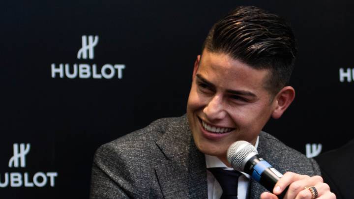 James Rodríguez, volante colombiano del Real Madrid