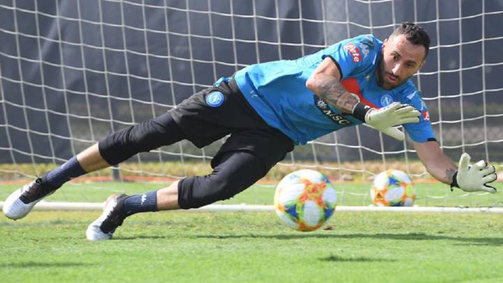 David Ospina en la pretemporada con Napoli en Estados Unidos.