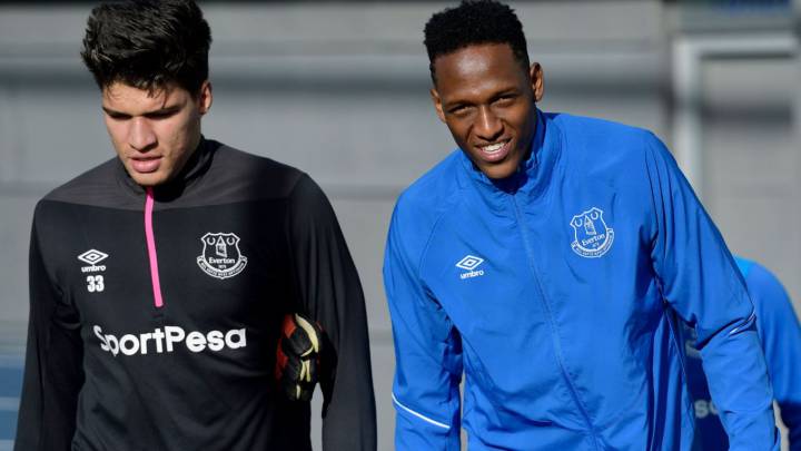 Yerry Mina, jugador del Everton de Inglaterra