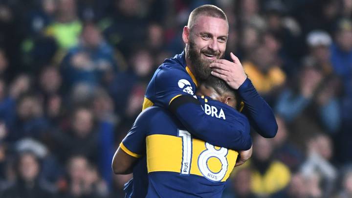 Daniele de Rossi y Frank Fabra en partido ante Almagro