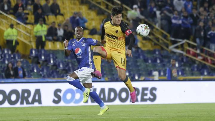 Germán Cano, figura ante Millonarios en Copa Águila