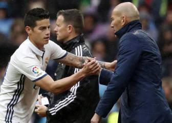 ¿Cómo fue el primer y último partido de James con Zidane?