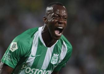 Baldomero y Reyes, la alegría del primer gol con Nacional