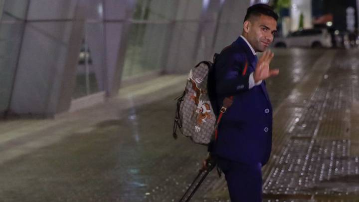 Falcao García en su llegada a Kazan en 2018