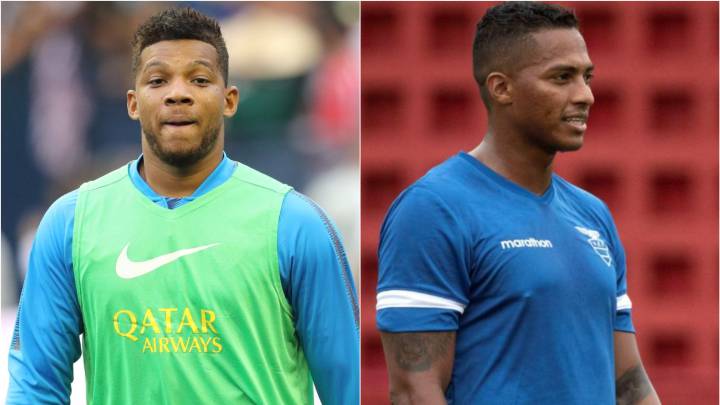 Frank Fabra y Antonio Valencia, próximos rivales en el duelo entre Boca Juniors y Liga de Quito por la Copa Libertadores 2019