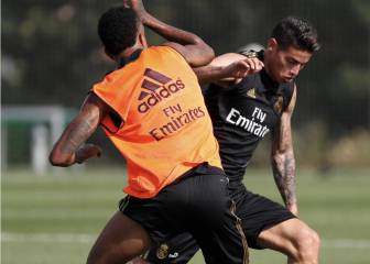 James de lujo: Así brilló este martes en práctica del Madrid