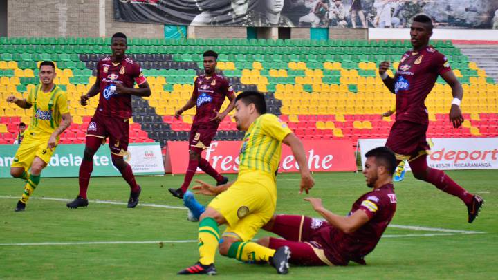 Bucaramanga y Tolima empatan por la fecha 7 de la Liga Águila