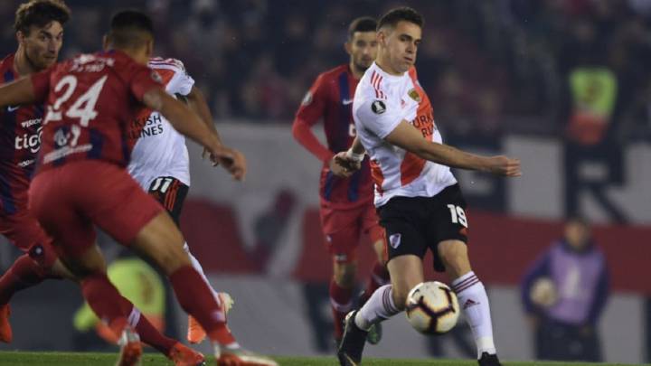 River Plate enfrentó a Cerro Porteño en el desarrollo de los cuartos de final de la Copa Libertadores en el estadio Monumental. Santos Borré fue titular.