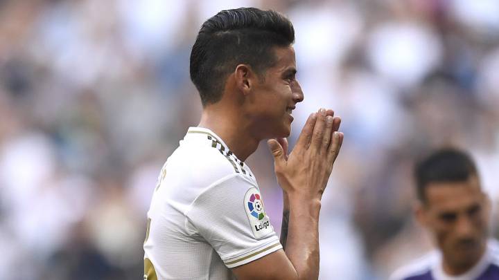 James Rodríguez en su regreso oficial a Real Madrid después de más de dos años