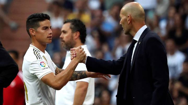 James Rodríguez agradece a Zidane la oportunidad de jugar nuevamente con Real Madrid tras dos años