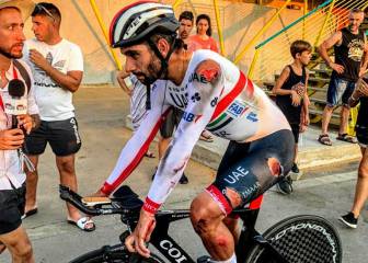 Gaviria sufre una caída en la primera etapa de La Vuelta