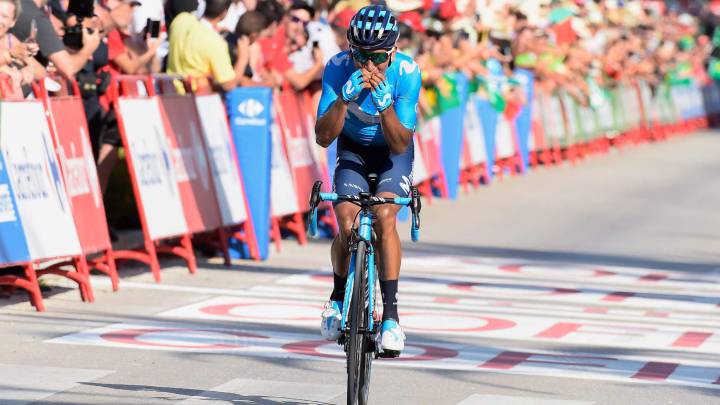 Nairo Quintana ganó la segunda etapa de la Vuelta a España que terminó en Calpe y comenzó en Benidorm. Alejandro Valverde habló del colombiano
