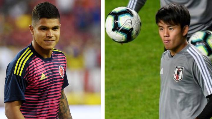 Juan Camilo Hernández y Kubo en el Mallorca