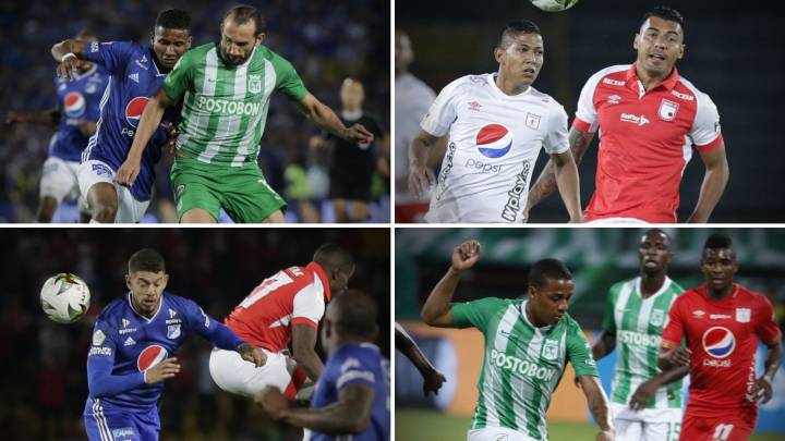 Millonarios, Nacional, Santa Fe, América, Medellín y Cali protagonizan los partidos más importantes y conocidos como clásicos en el FPC