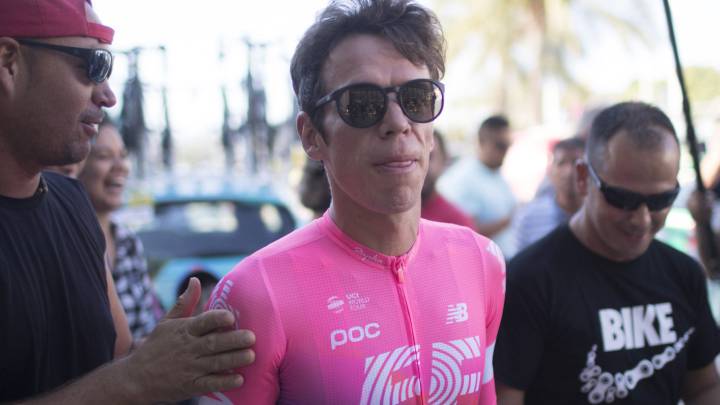 Rigoberto Urán durante La Vuelta España 2019, de la que tuvo que retirarse por una caída en la sexta etapa
