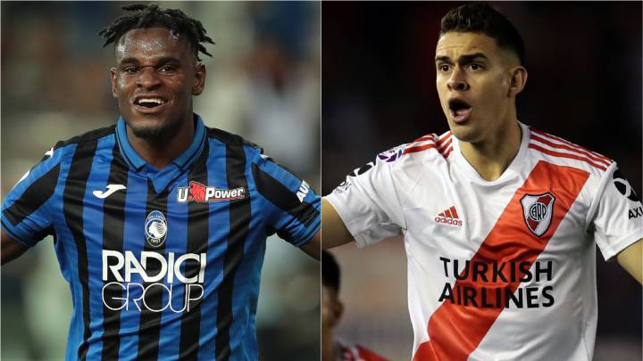 Duván Zapata y Rafael Santos Borré