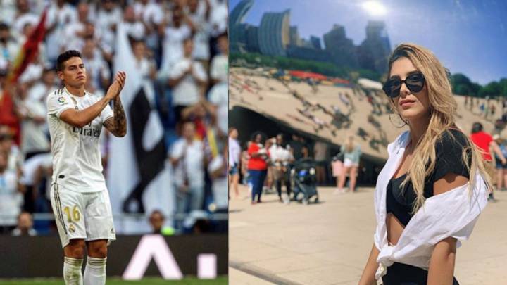 James Rodríguez y Daniela Ospina