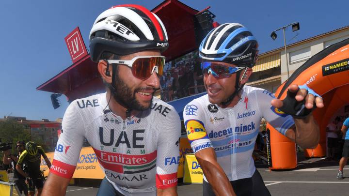 Fernando Gaviria en una etapa de La Vuelta España