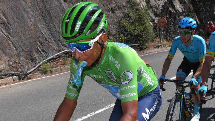 Nairo Quintana durante la etapa 15 de La Vuelta a España