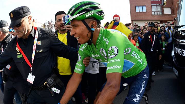 Nairo Quintana es segundo en la general de La Vuelta a España