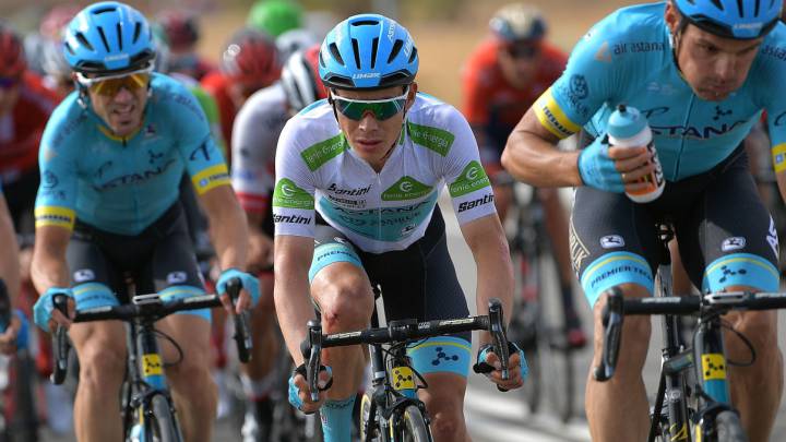 Miguel Ángel López durante la etapa 19 de La Vuelta España 2019