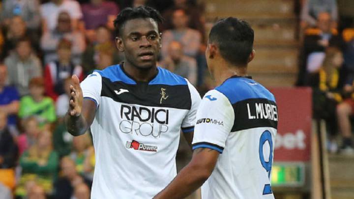 Duván Zapata y Luis Fernando Muriel, delantero del Atalanta