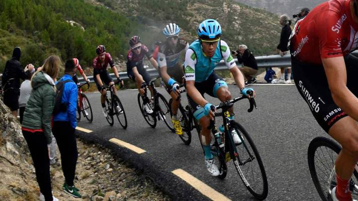 Miguel Ángel López durante la penúltima etapa de la Vuelta a España.