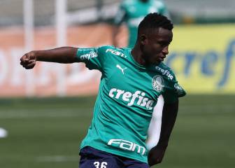 Iván Angulo, cerca del debut en Palmeiras