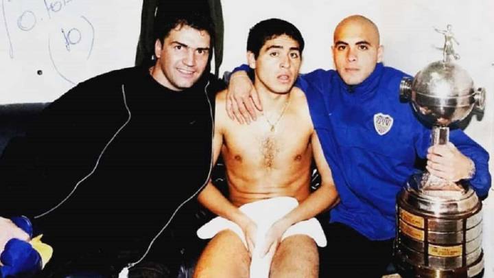 Juan Roman Riquelme y Ómar Pérez en Boca Juniors