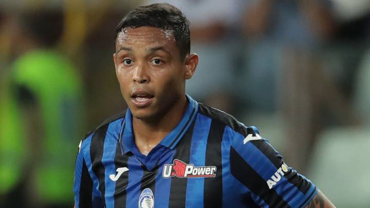 Luis Fernando Muriel en partido de Atalanta por la Serie A