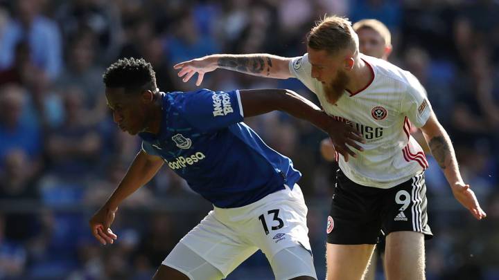 Yerry Mina, defensa central del Everton.